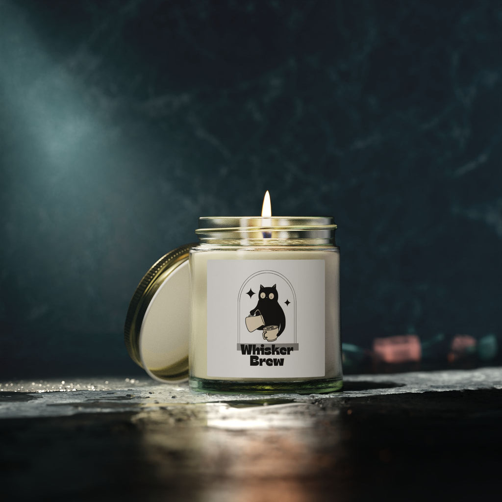Coconut Apricot Scented Candle — Whisker Brew Cat Jar (4oz & 9oz)