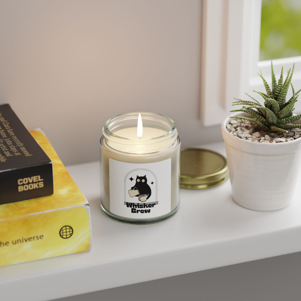 Coconut Apricot Scented Candle — Whisker Brew Cat Jar (4oz & 9oz)