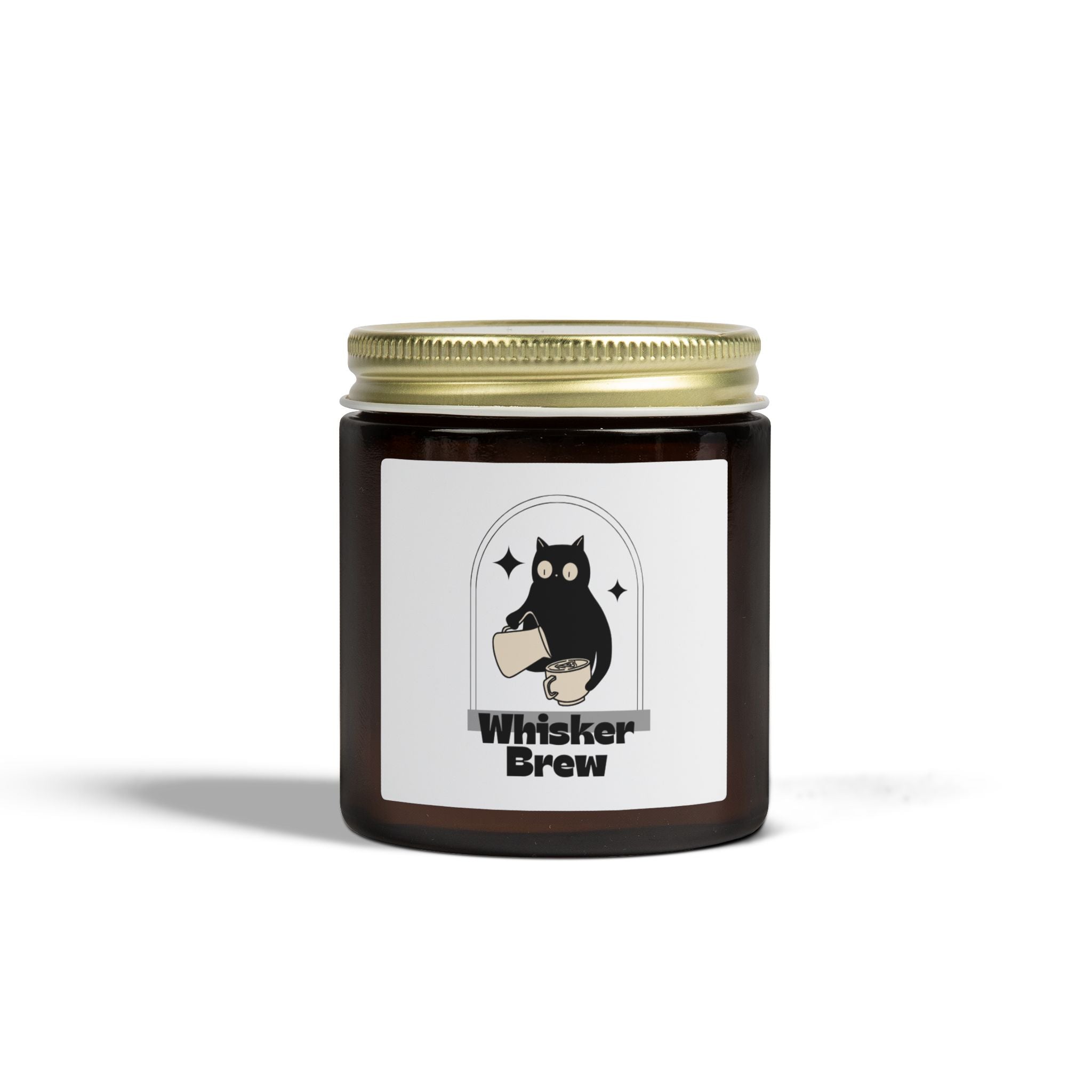 Coconut Apricot Scented Candle — Whisker Brew Cat Jar (4oz & 9oz)