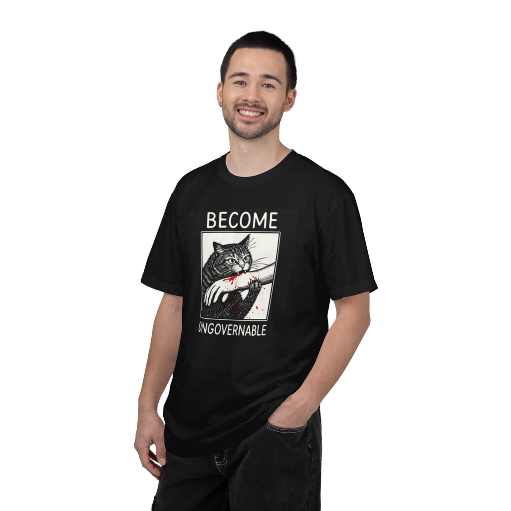 T-Shirt — "Become Ungovernable" Cat Graphic Tee