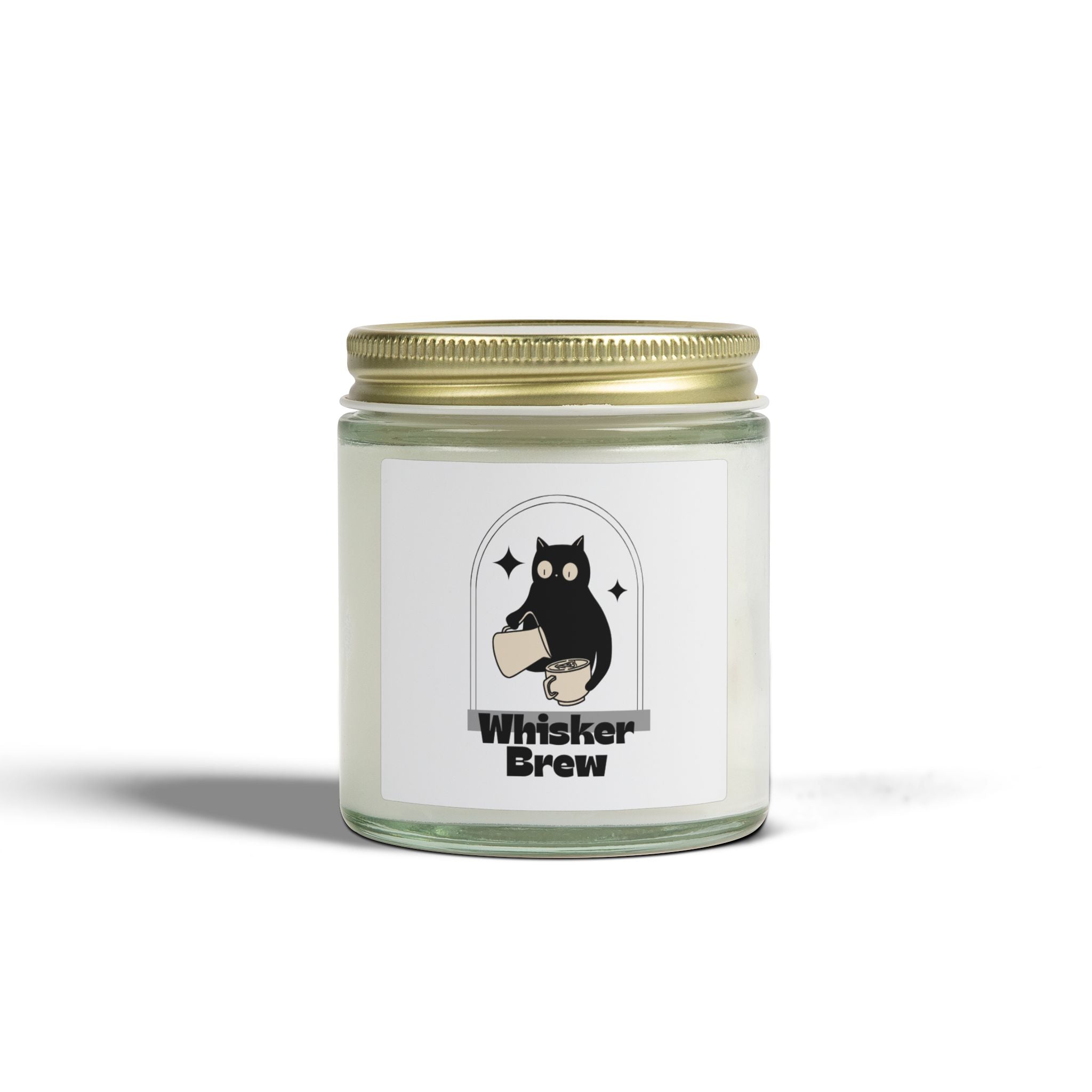 Coconut Apricot Scented Candle — Whisker Brew Cat Jar (4oz & 9oz)