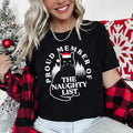 Proud Member Of The Naughty List, Cat, Christmas, Santa Super Style Tshirt Comfort Colors T-Shirt