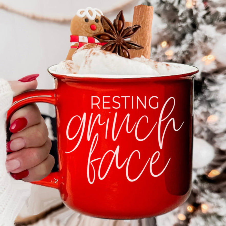 Grinch Face Mug